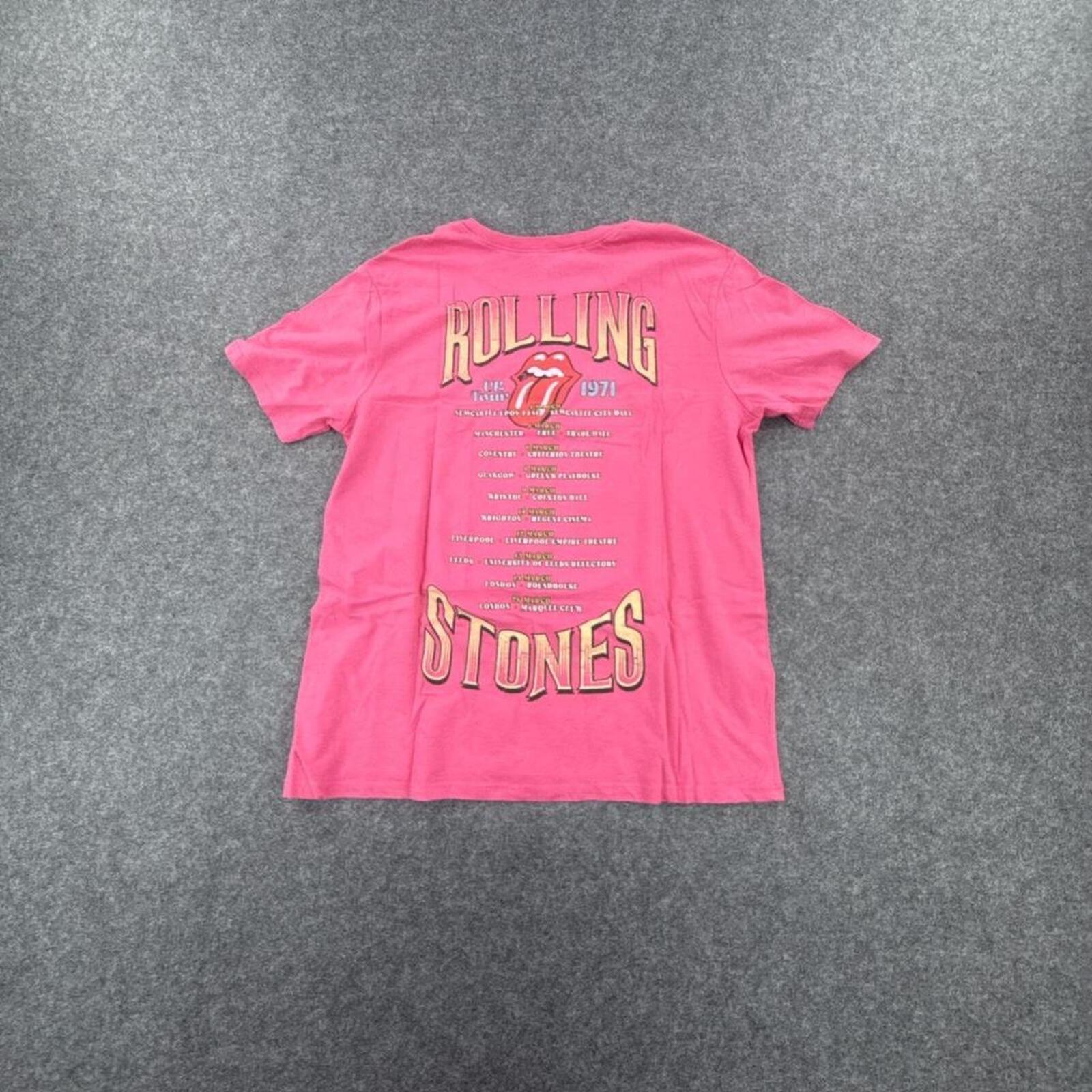 Rolling Stones pink cotton t-shirt