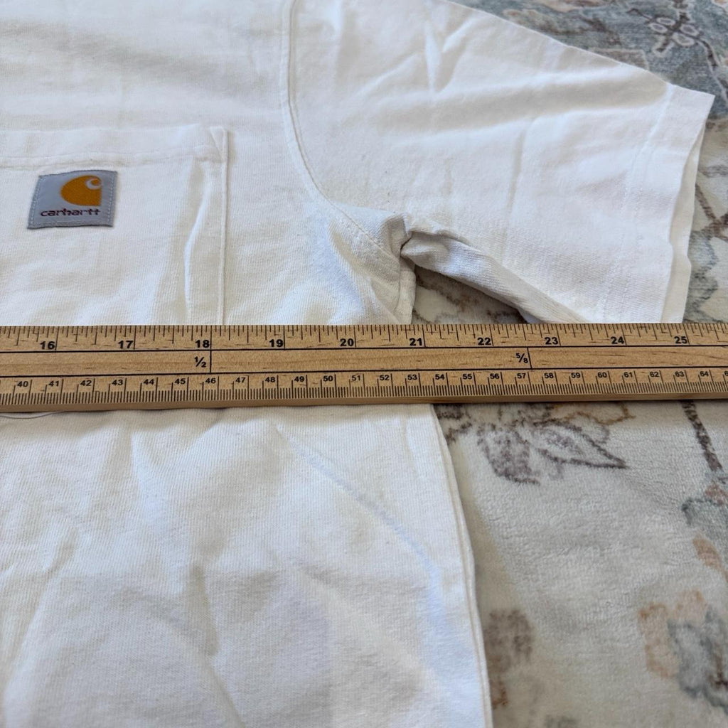 Carhartt Relaxed Fit White Pocket T-Shirt Size M