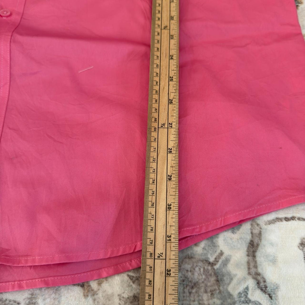 Wrangler Hot Pink Button-up Long-sleeved Shirt Size XL
