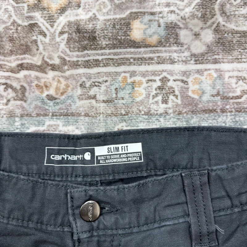 Carhartt Slim Fit Carpenter Trousers in Black W32 L34