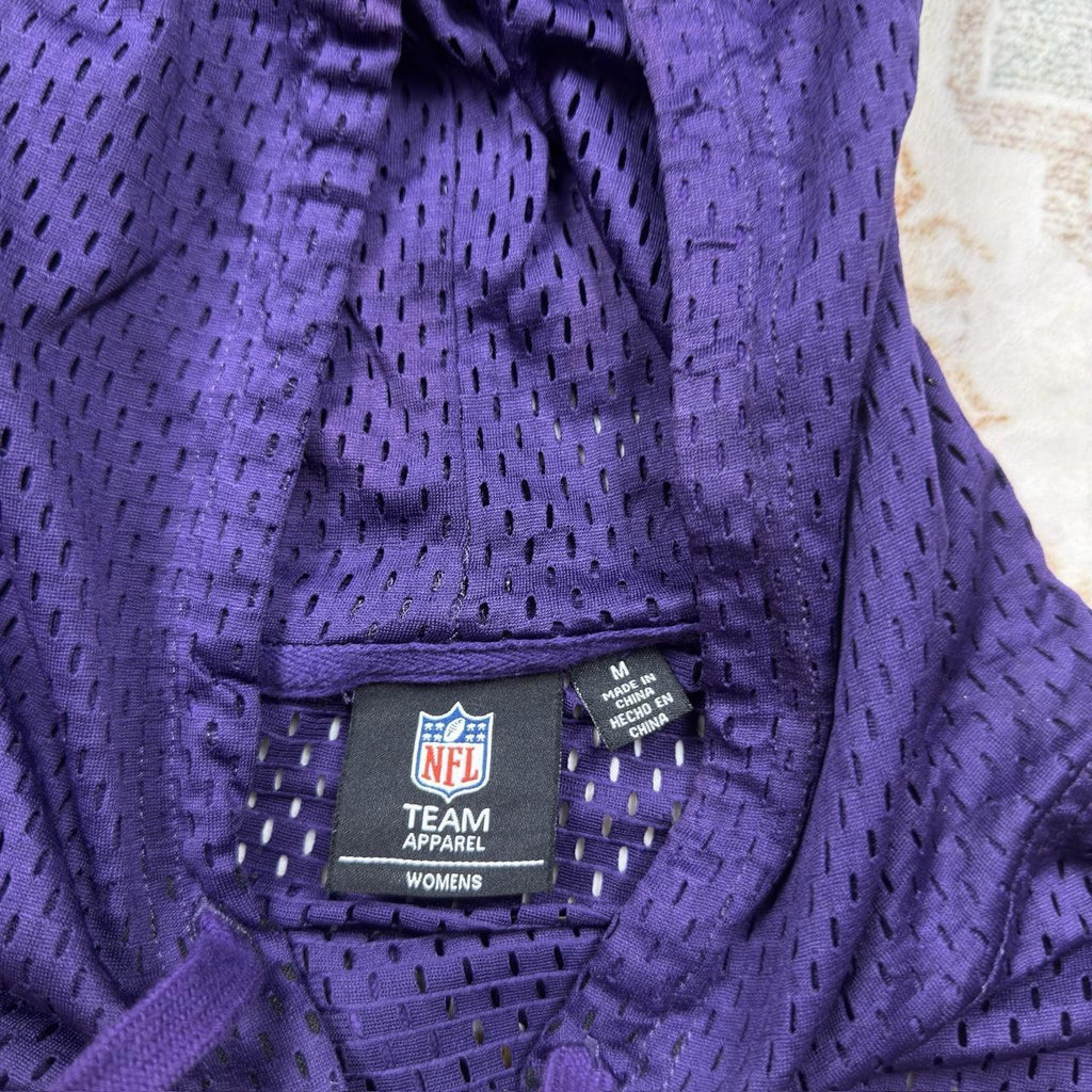 NFL Women’s Baltimore Ravens Lightweight Jersey Hoodie in Purple Size M