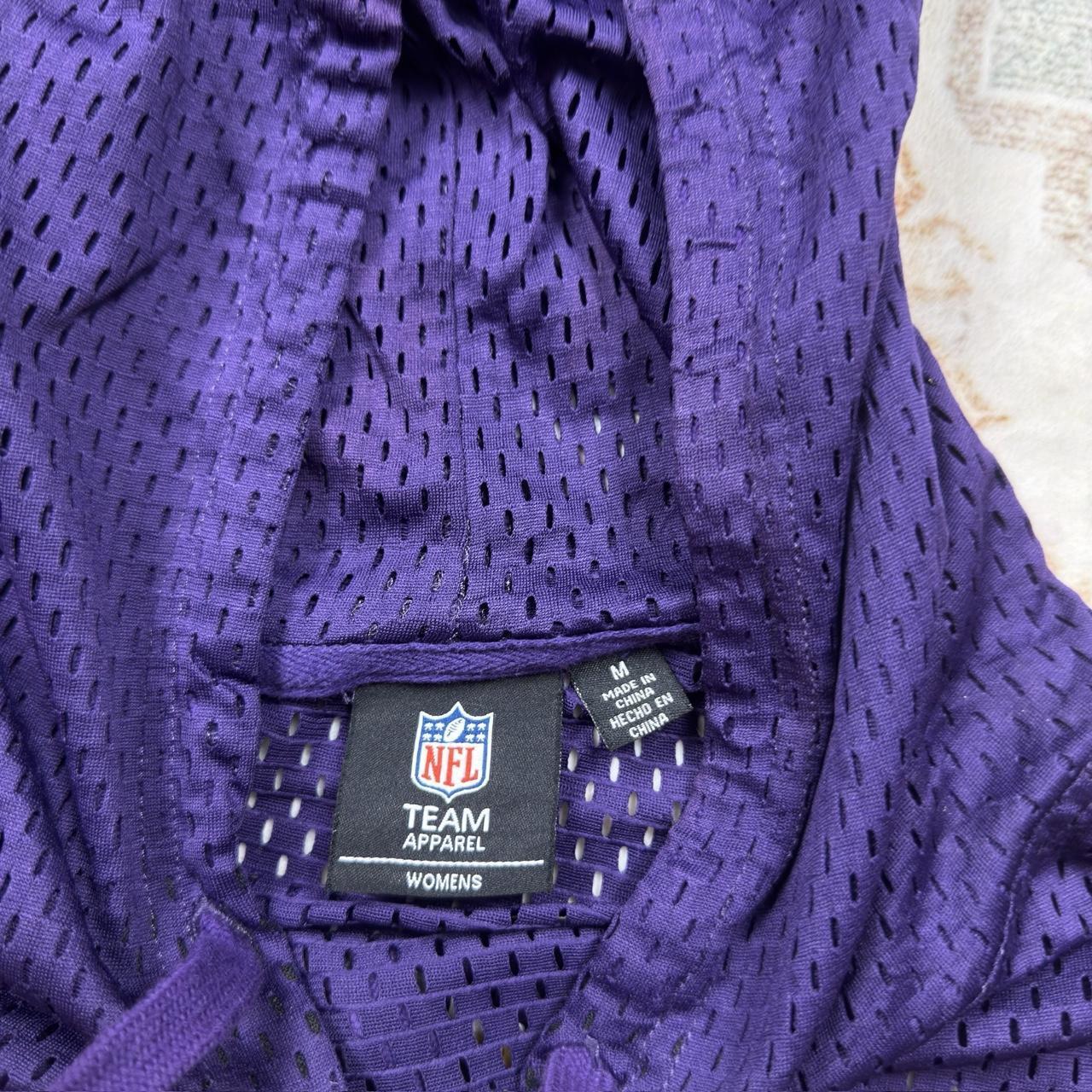 NFL Women’s Baltimore Ravens Lightweight Jersey Hoodie in Purple Size M