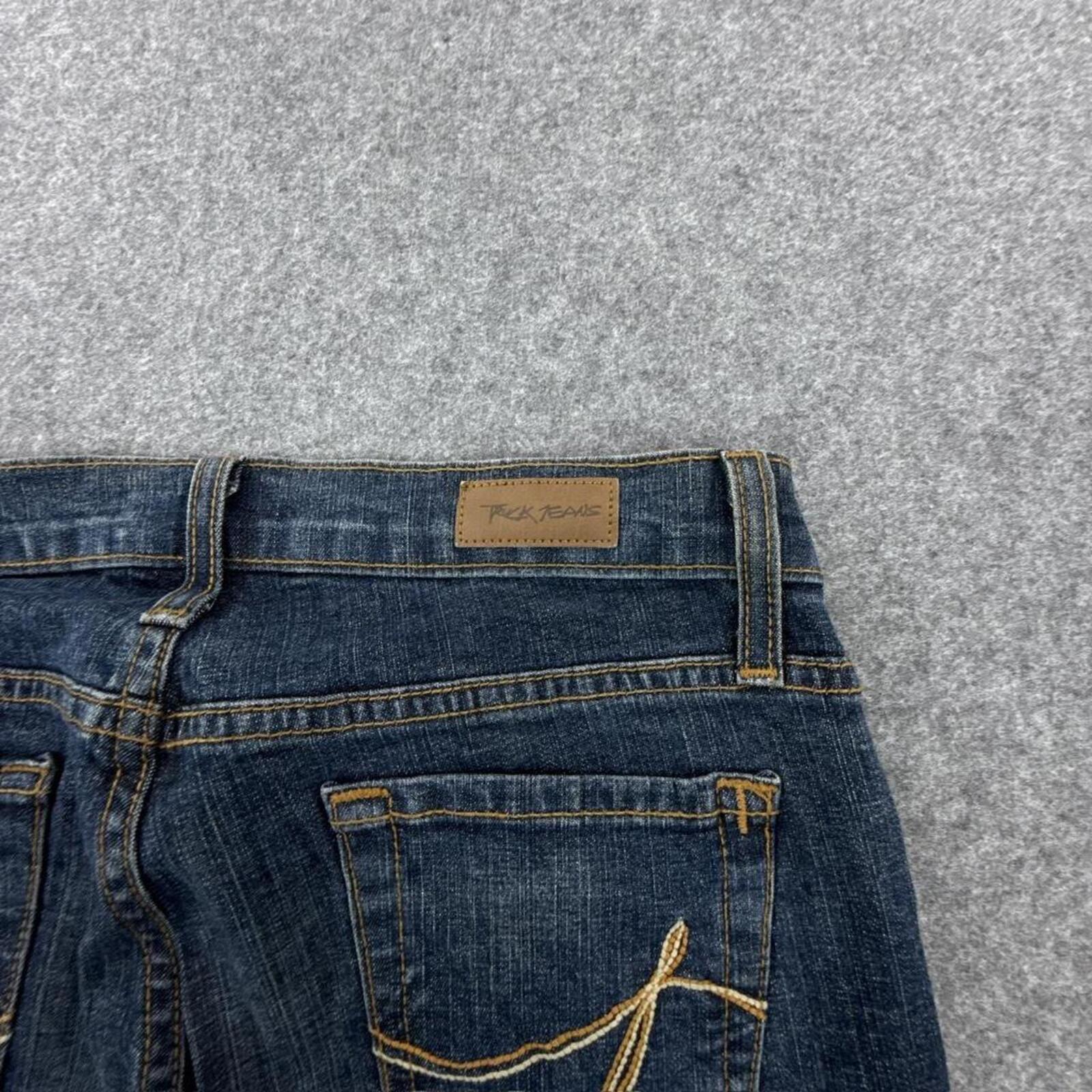 Truck Jeans women's dark wash Y2K hip-hop skinny jeans #skinnyjeans