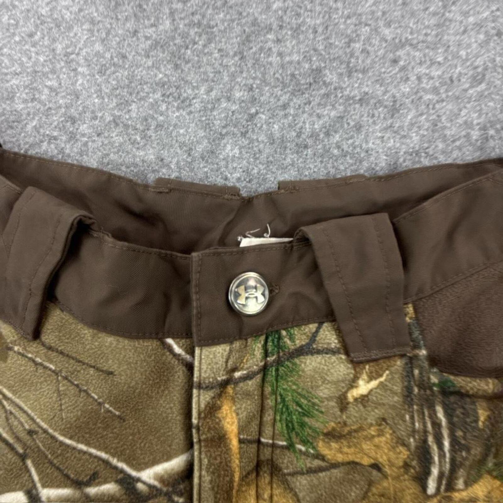 Brown and green Under Armour camo cargo pants #camopants