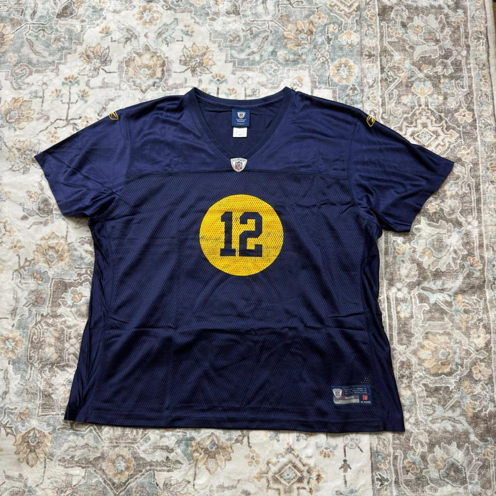 Reebok Women’s Aaron Rodgers Navy Blue Jersey Size 3XL