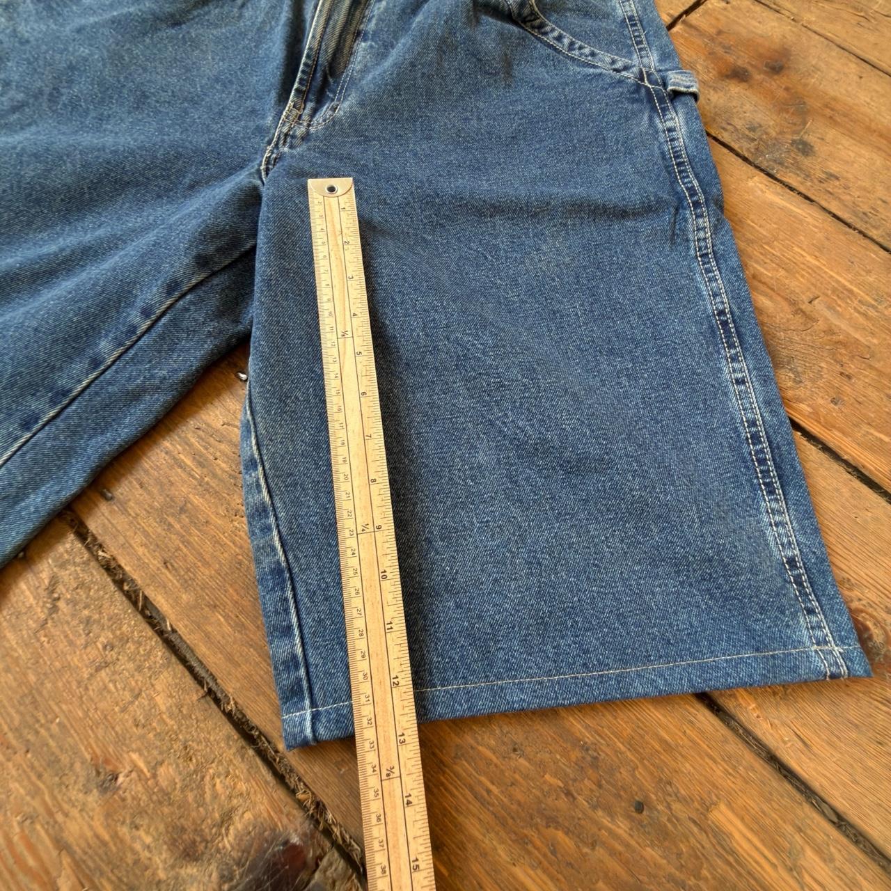 Old Navy 90s Style Medium Wash Denim Carpenter Shorts W36