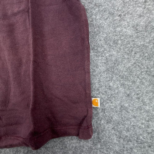 Burgundy Carhartt V-neck t-shirt #Carhartt