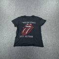 Black Rolling Stones 1975-1980 tour t-shirt