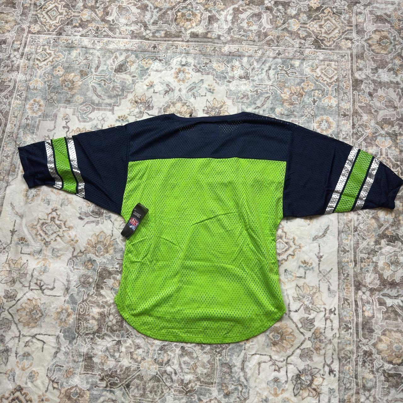 Seattle Seahawks Green and Navy Jersey Size S