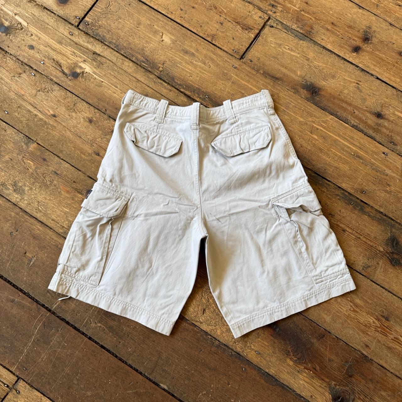 Aeropostale A87 Cream Cargo Shorts W34