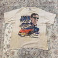 Tultex John Andretti NASCAR Racing T-Shirt in Cream Size XL