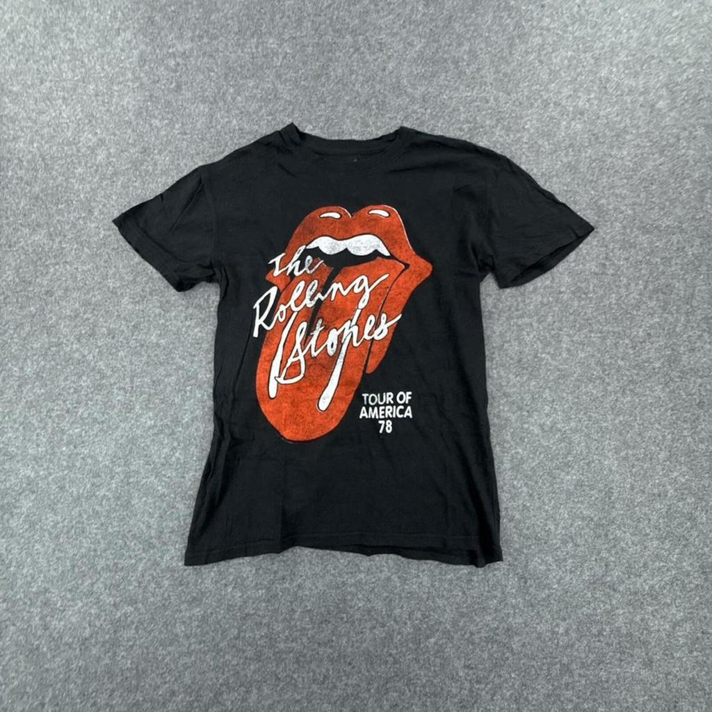Black and red Rolling Stones tour tee #rocktee