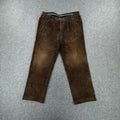 Brown corduroy trousers