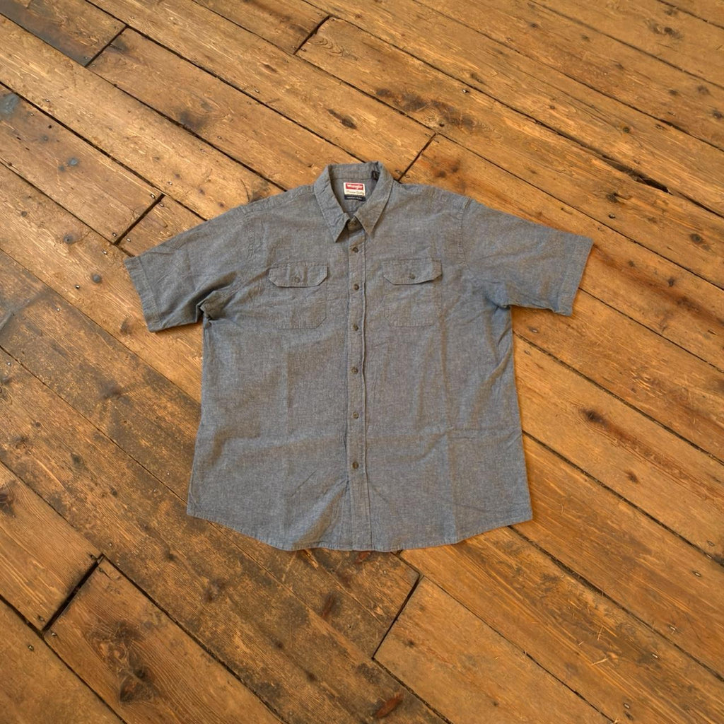 Wrangler Comfort Flex Button up Shirt in Grey Size 2XL