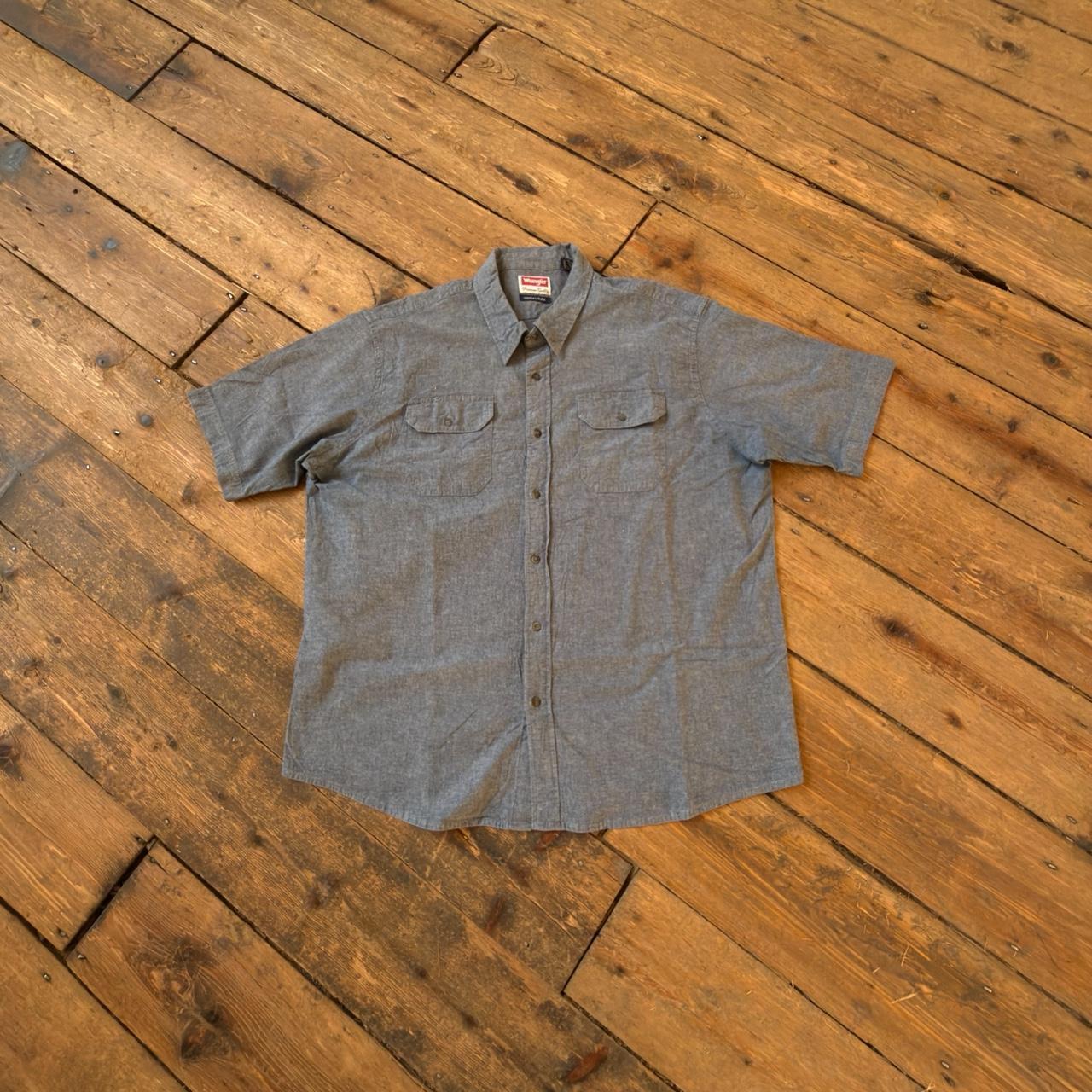 Wrangler Comfort Flex Button up Shirt in Grey Size 2XL