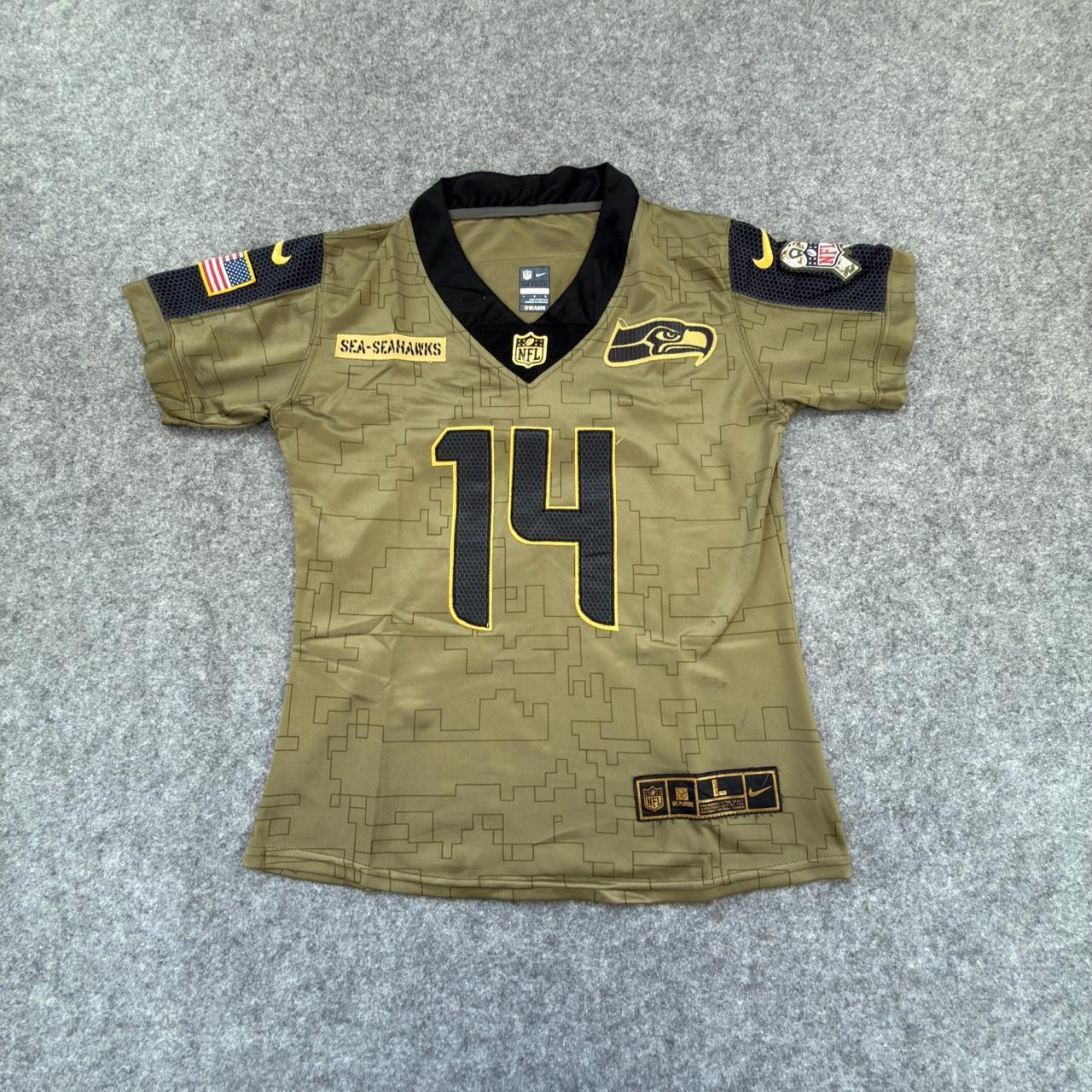 Nike Women’s NFL Seattle Seahawks Metcalf Jersey in Digital Gold
