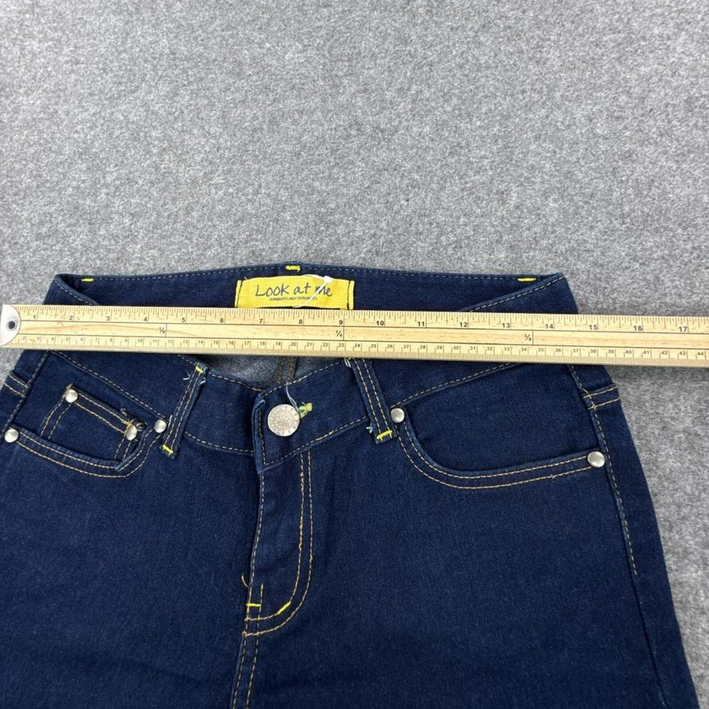 Look at me women's Y2K dark blue flared jeans #flares
