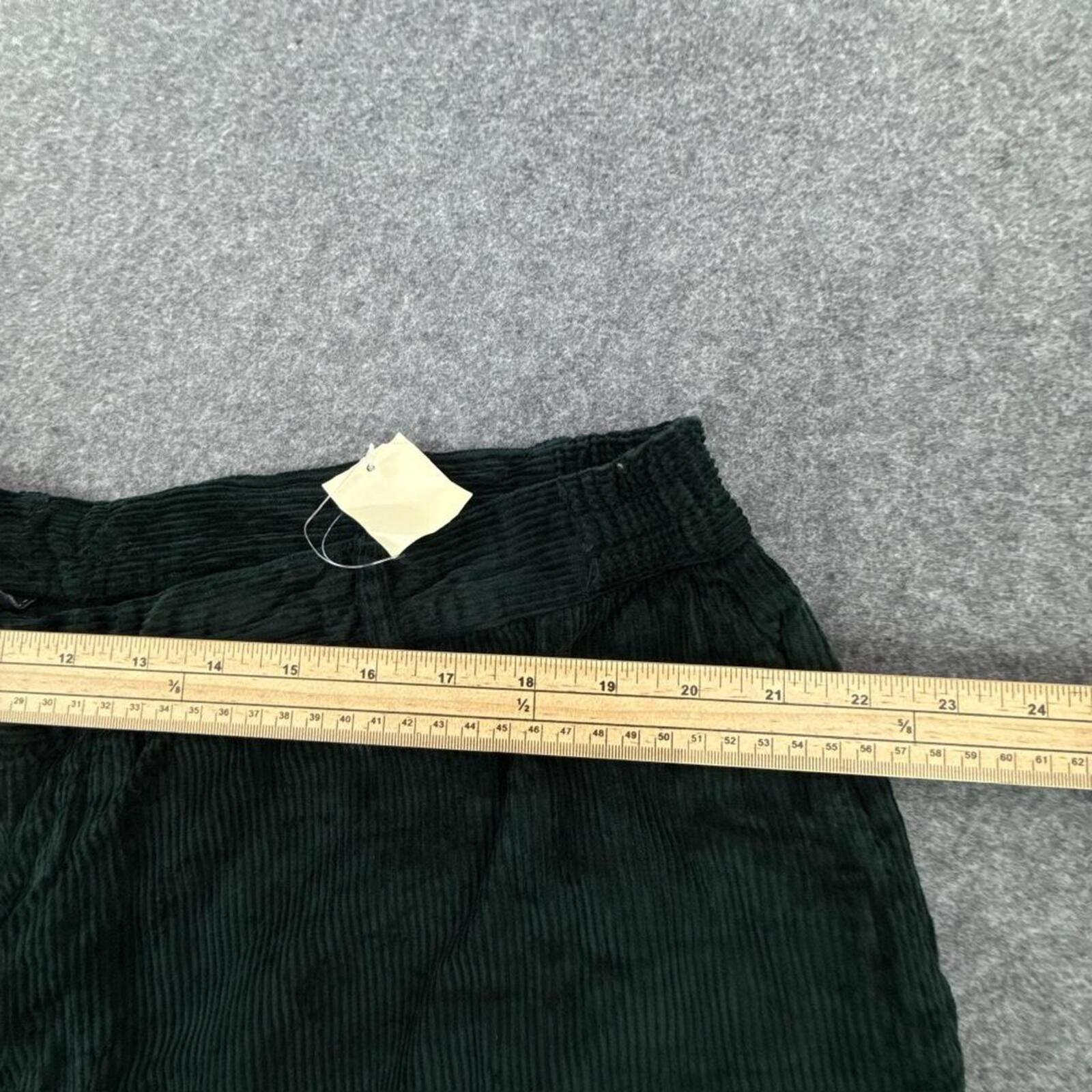 Emerald Green corduroy straight leg trousers