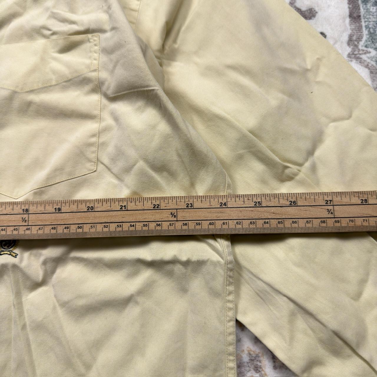 Tommy Hilfiger Yellow Long-sleeved Button-up Shirt Size L