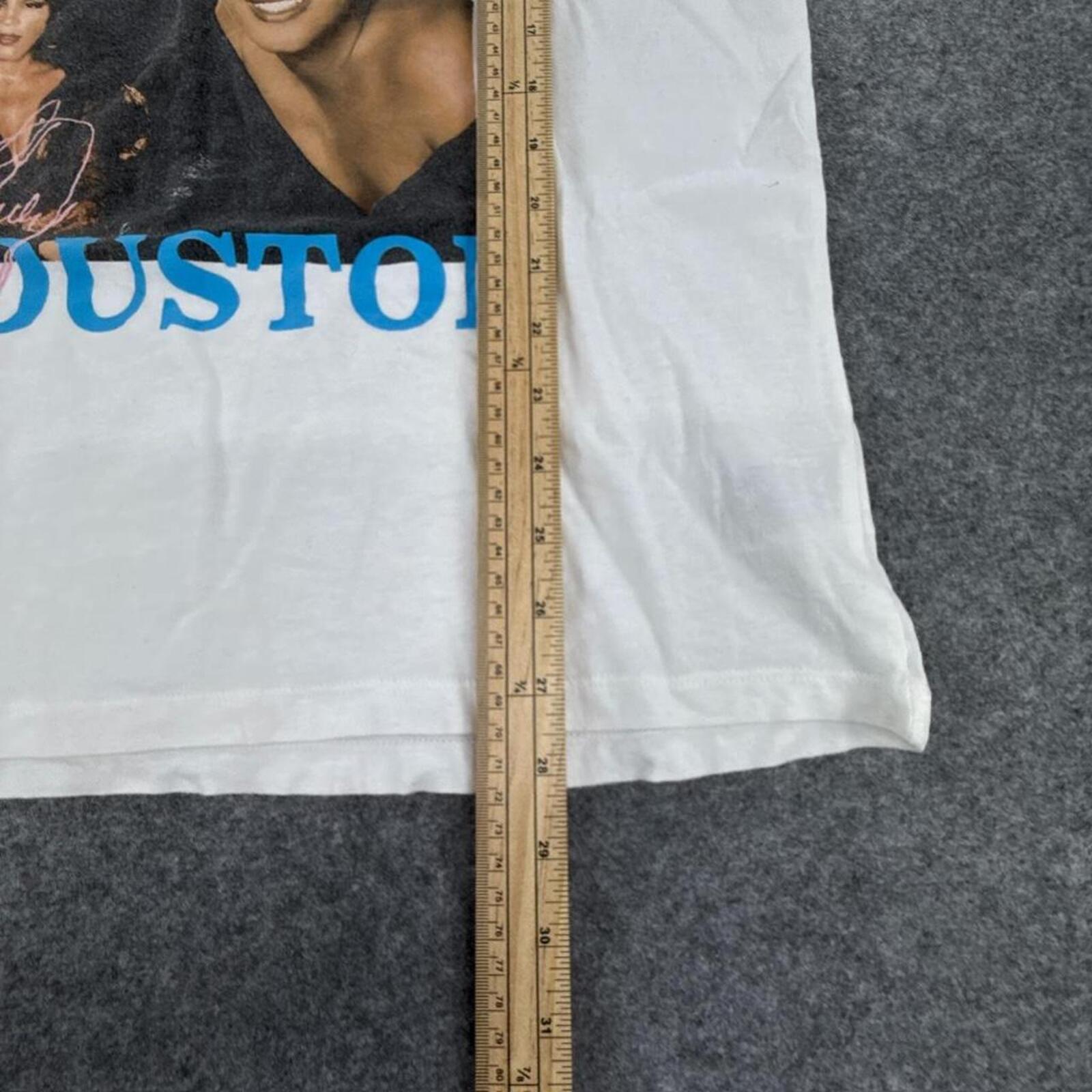 White Whitney Houston cotton t-shirt