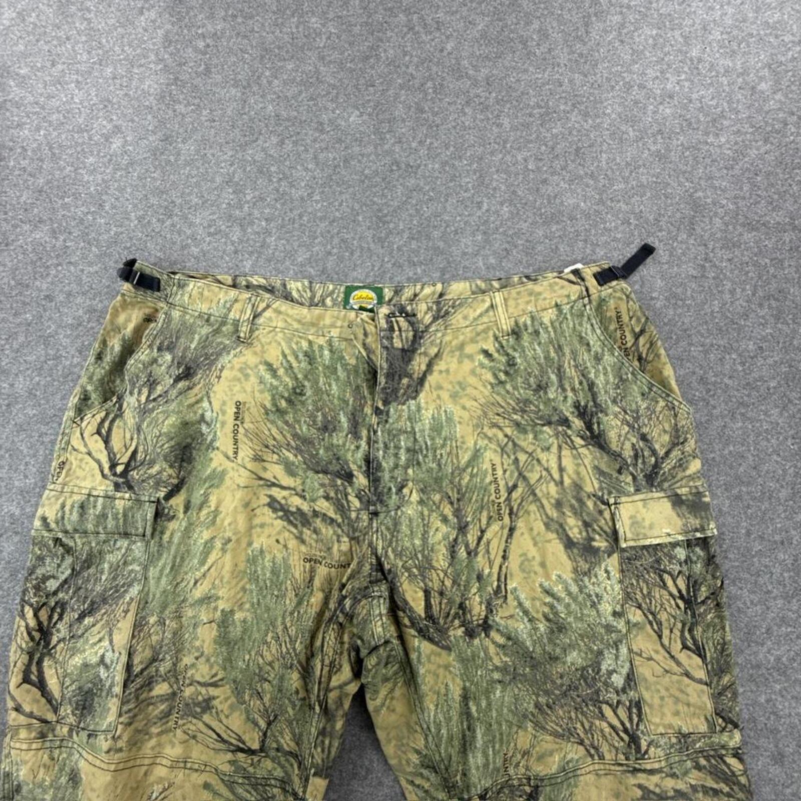 Cabela's green and khaki camo cargo pants #camouflage