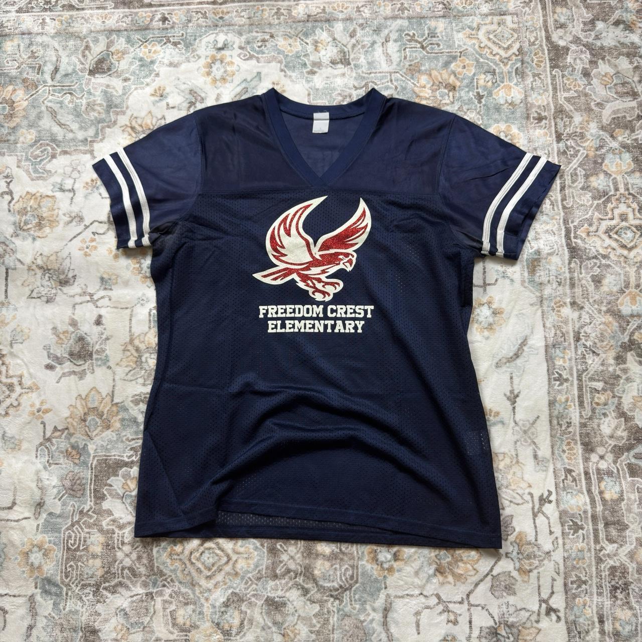 Freedom Crest Elementary Duvauchelle Football Jersey in Navy Women’s Size L