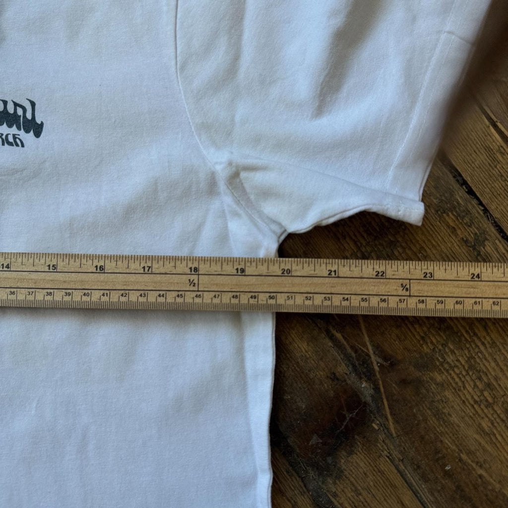 Rip Curl The Search White Graphic T-Shirt Standard Fit Size M