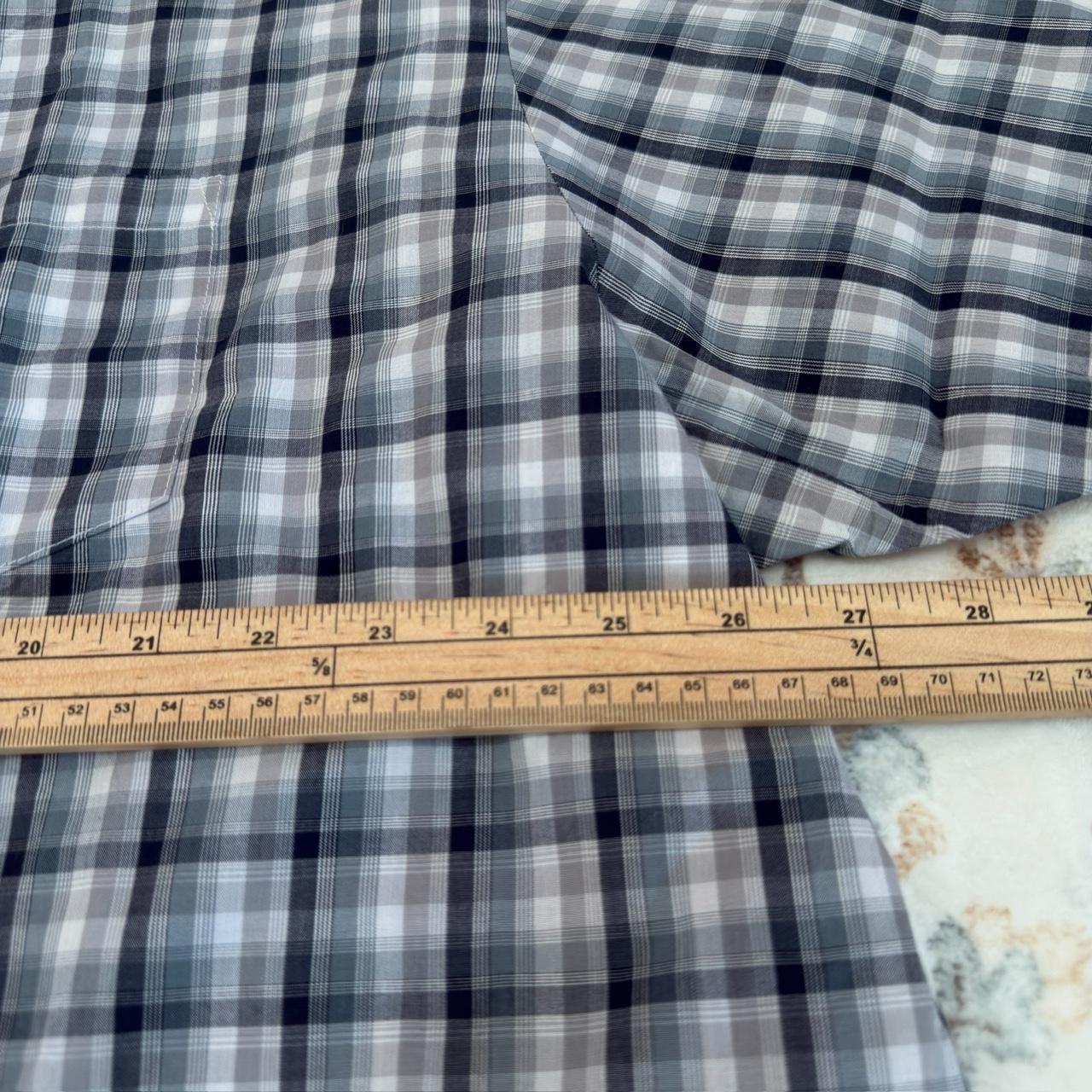Lee Blue and Gray Plaid Button-up Shirt Size 2XL