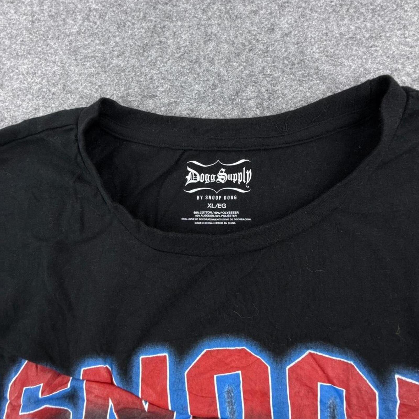 Black Snoop Dogg cotton t-shirt #hiphop