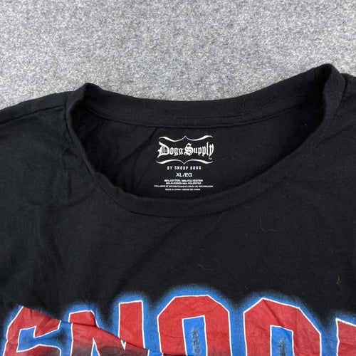 Black Snoop Dogg cotton t-shirt #hiphop