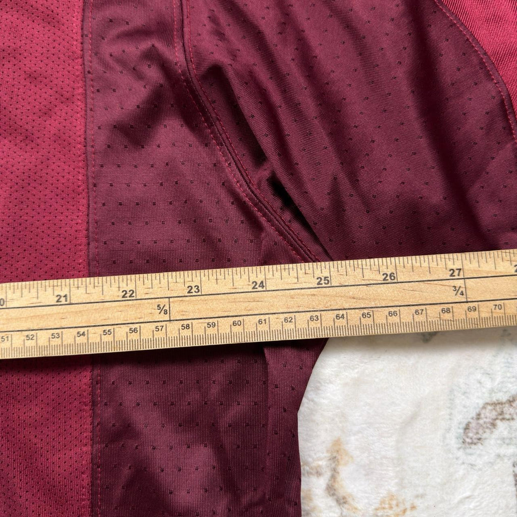 Nike Fit Dry Cropped Jersey in Burgundy Size XL