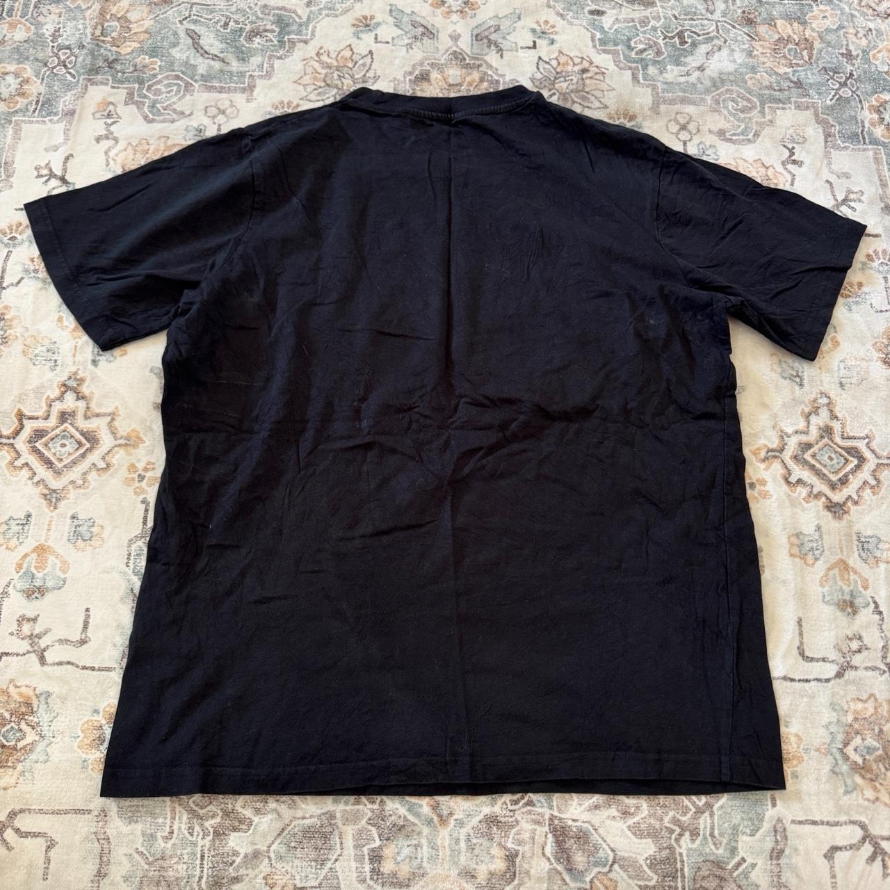 Polo Ralph Lauren Custom Fit T-Shirt in Black with Red Embroidered Logo Size L