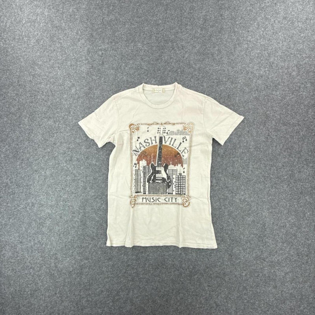 Cream vintage Nashville Music City graphic tee