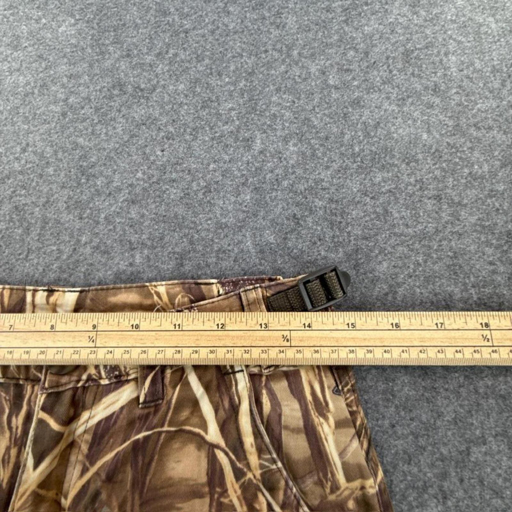 Realtree camo cargo pants with adjustable waist straps
