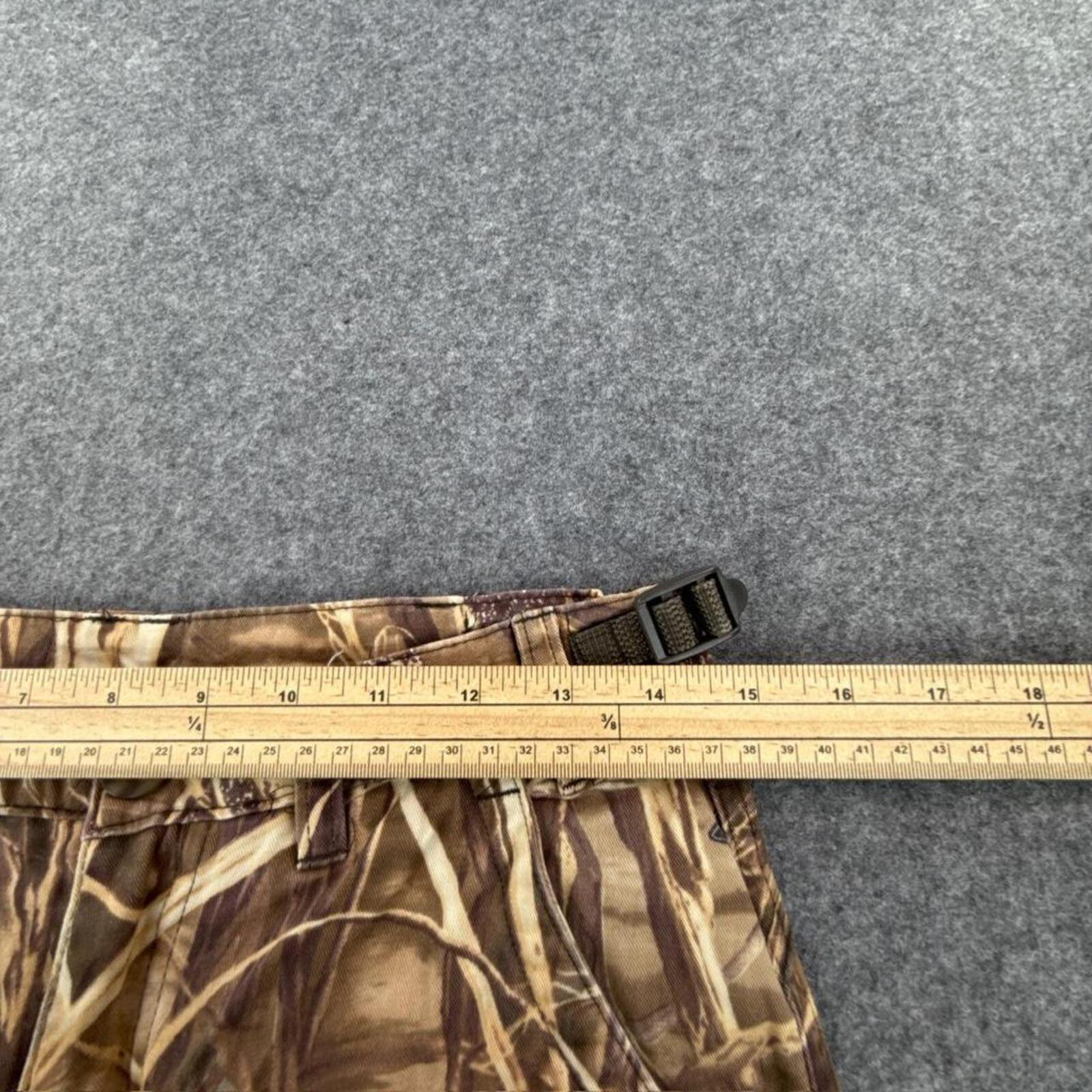 Realtree camo cargo pants with adjustable waist straps