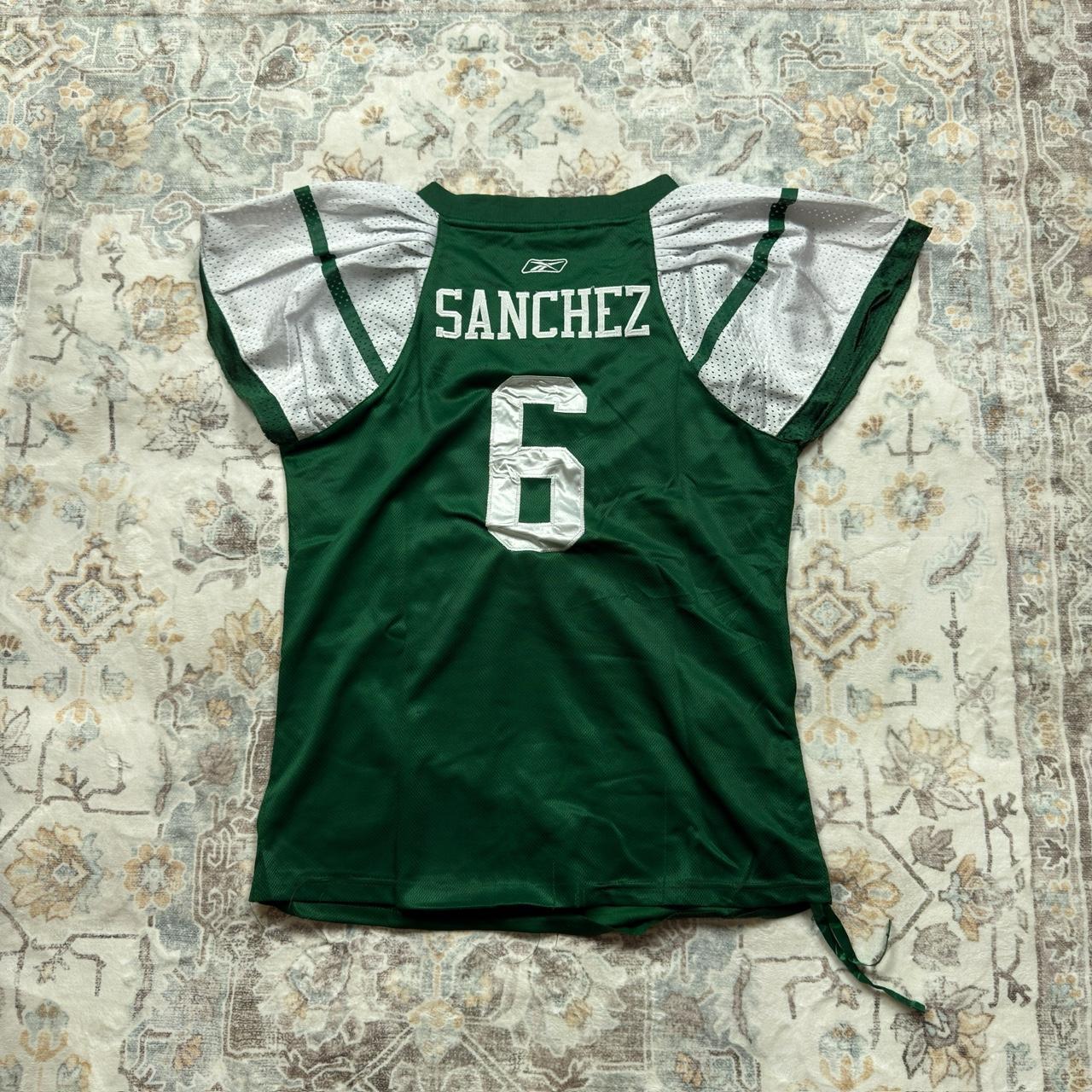 Reebok NFL Sanchez Jersey in Green with Gem Details Women’s Size XL