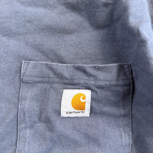 Carhartt Original Fit Blue Grey Long-sleeved Shirt Size L (1640)
