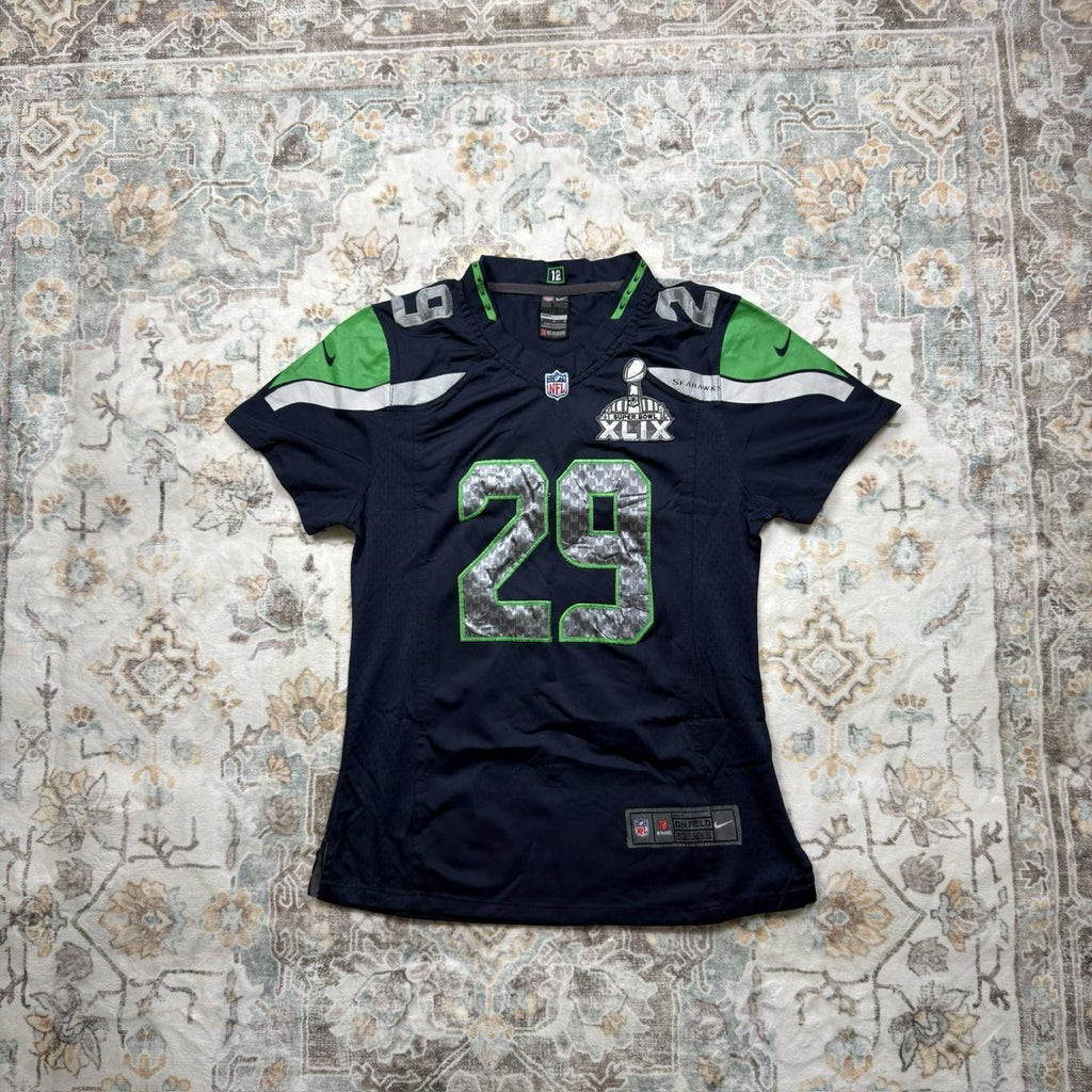 Nike NFL Seattle SeahawksThomas III Superbowl Jersey Size L