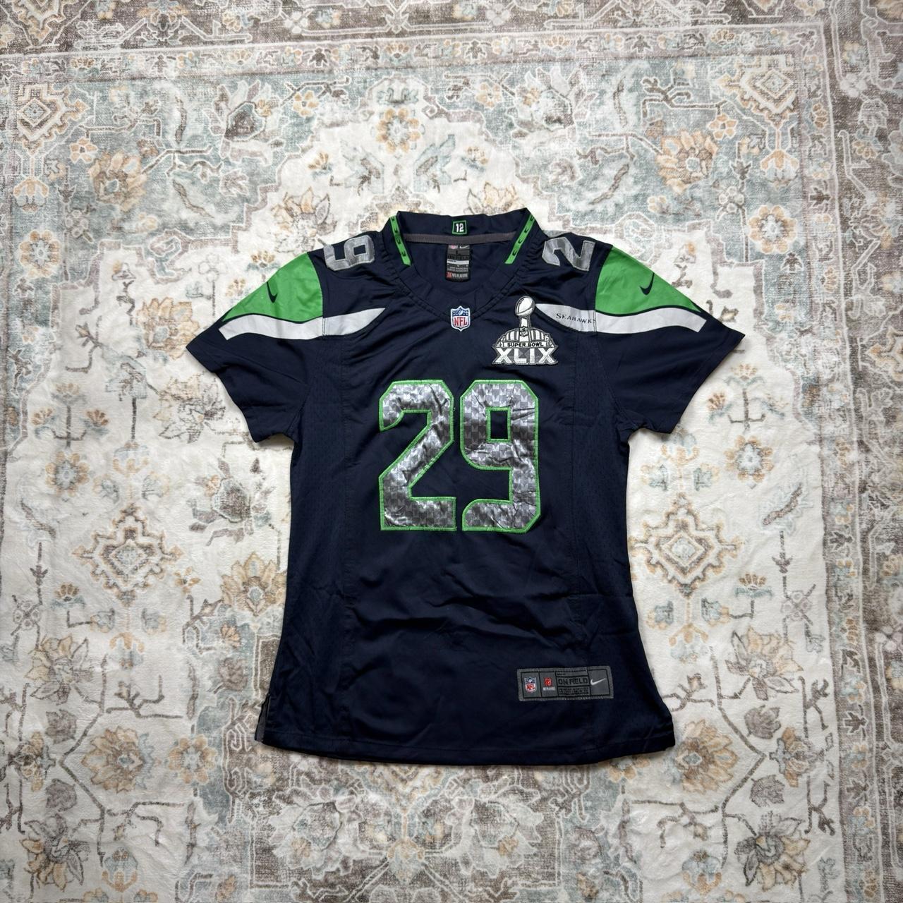Nike NFL Seattle SeahawksThomas III Superbowl Jersey Size L