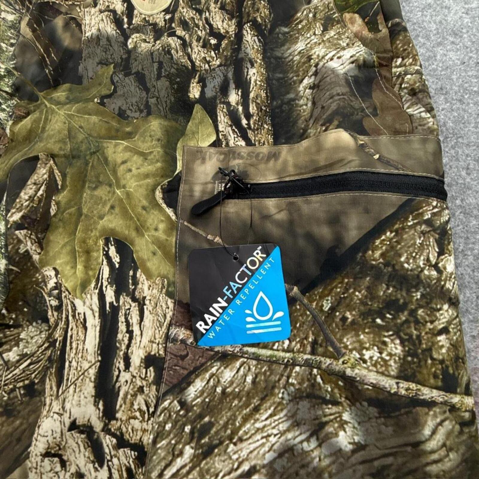 Realtree camo cargo pants with zipper pockets and adjustable waistband