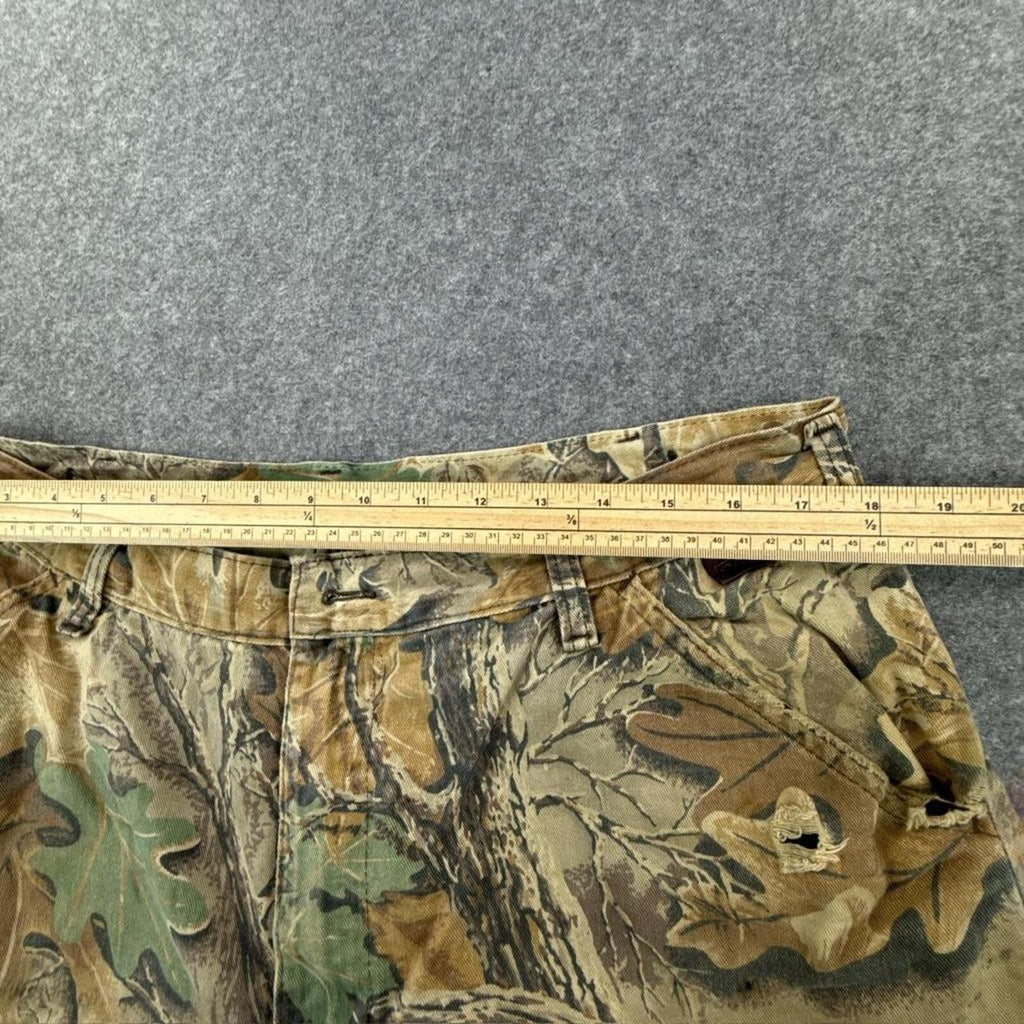 Walls 90s style camo cargo pants with adjustable ankle straps