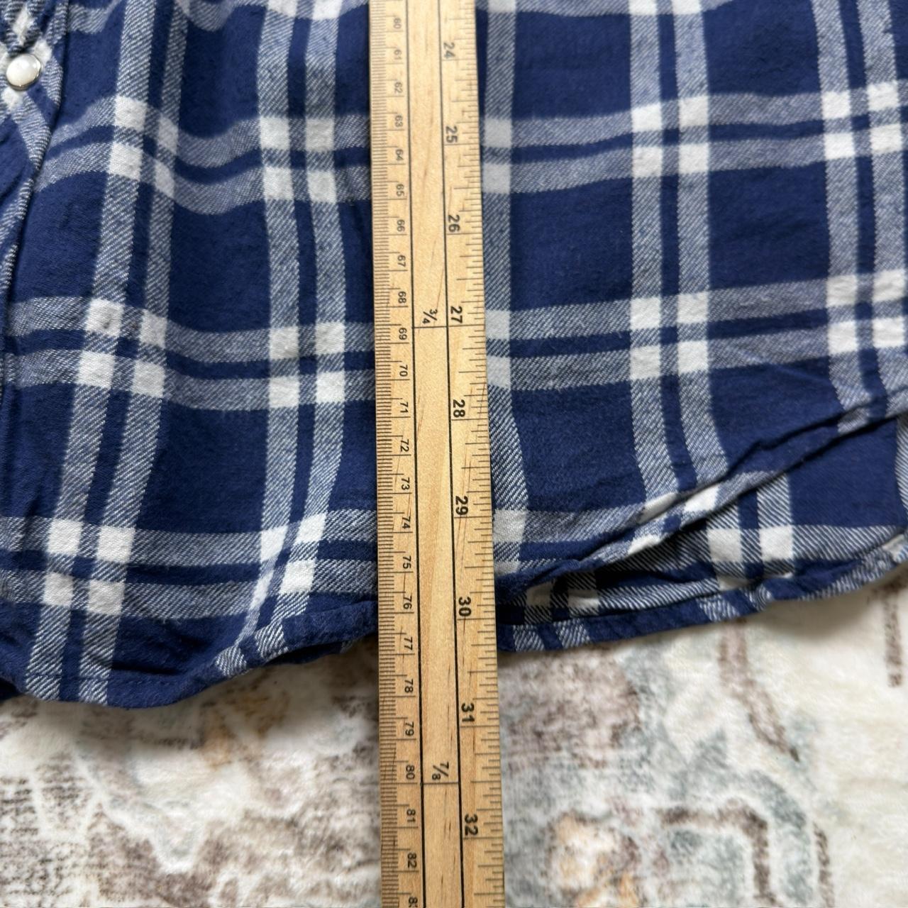 Levi’s Blue and White Checkered Button-up Long-sleeved Shirt Size XXL