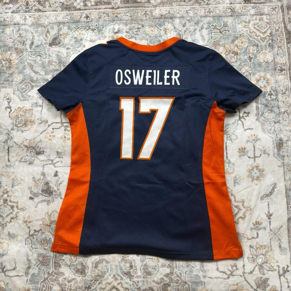 Nike NFL Osweiler Denver Broncos Jersey in Navy and Orange Women’s Size M