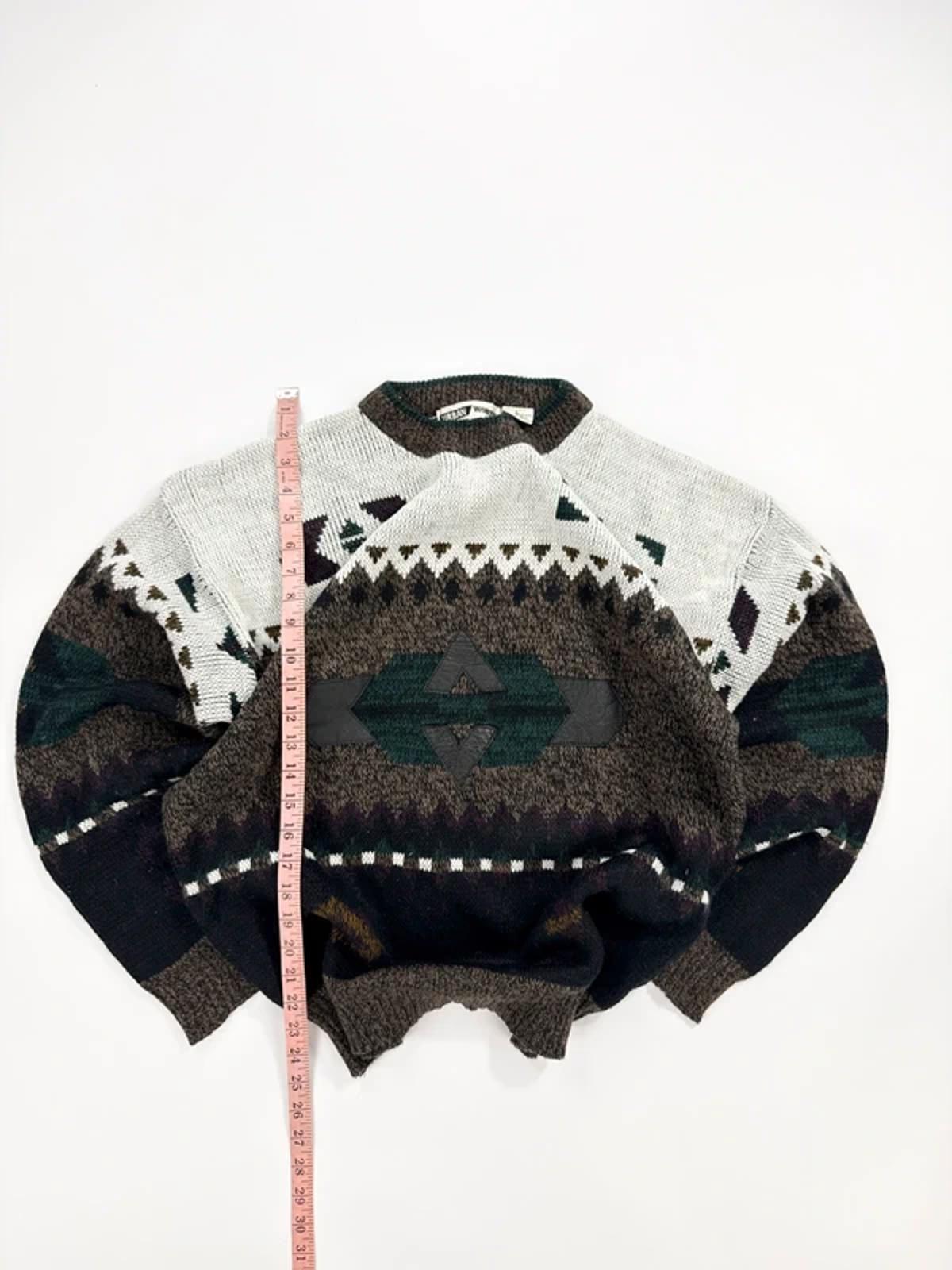 Urban Works Vintage Knit Jumper Brown Pattern