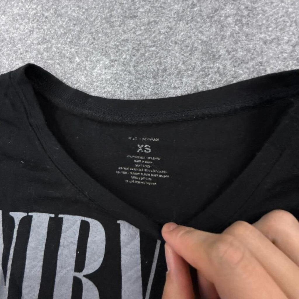 Black and white Nirvana band tee #grunge