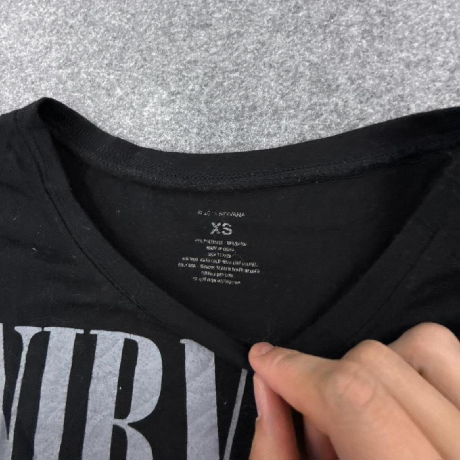 Black and white Nirvana band tee #grunge