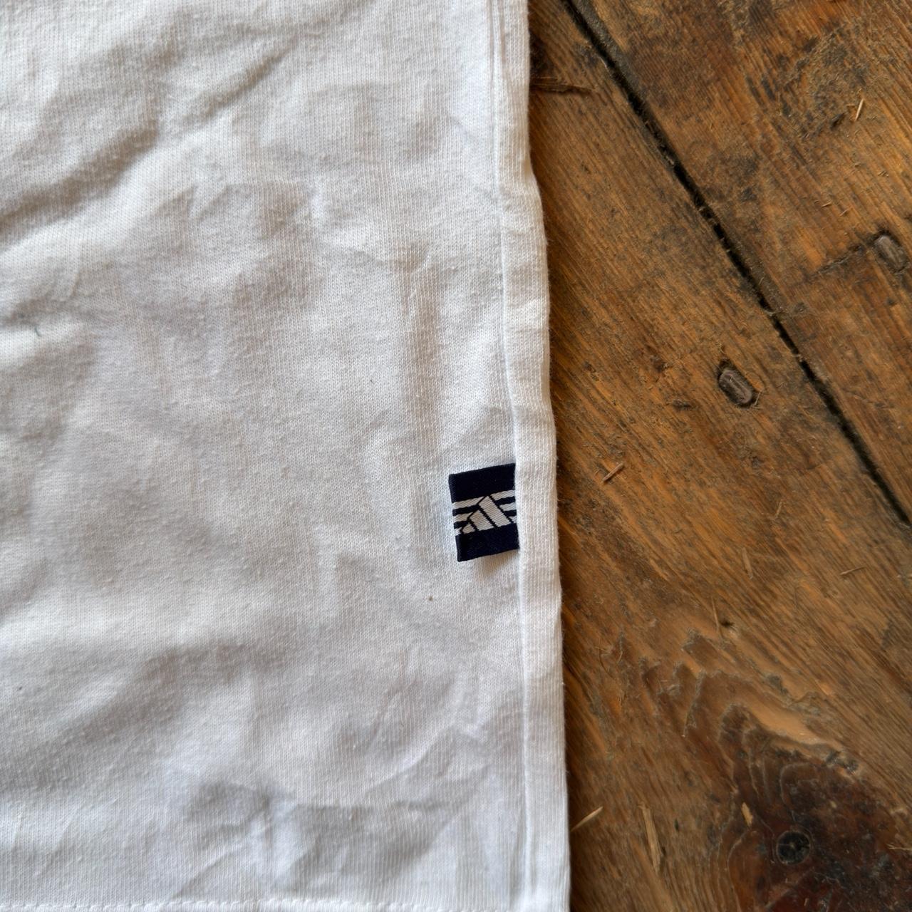 Adidas White Cotton T-Shirt Size M
