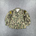 Navy camo jacket with patches #camouflage