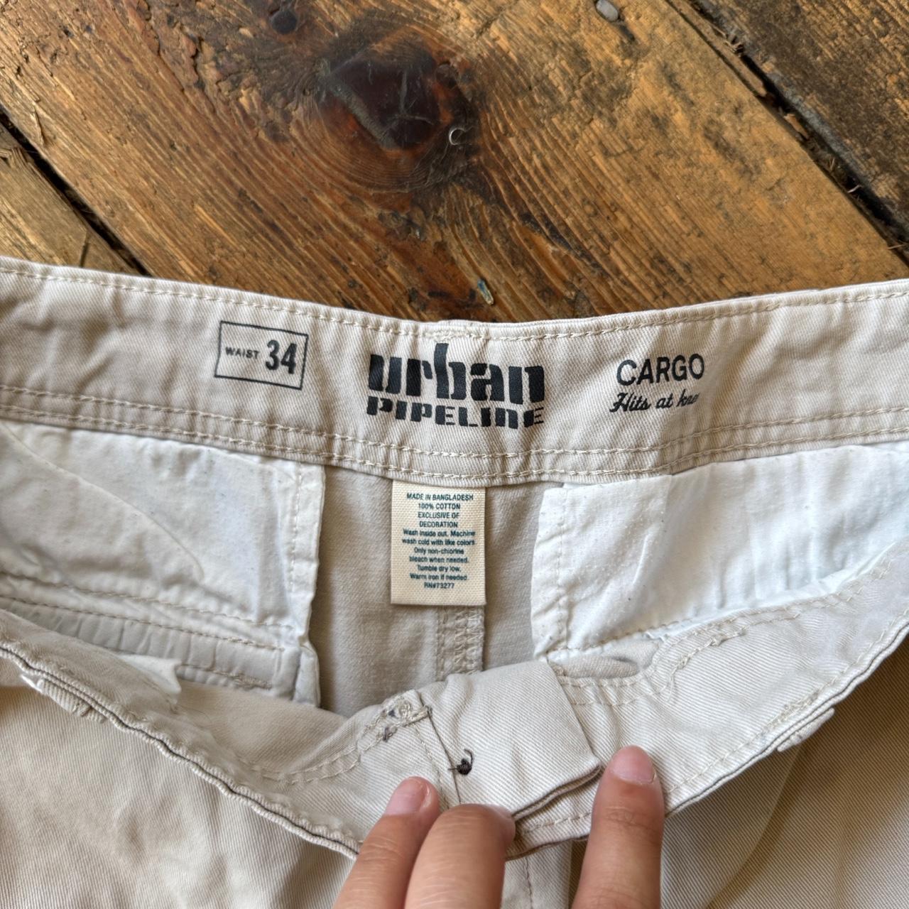 Urban Pipeline Khaki Cargo Knee-length Shorts W34