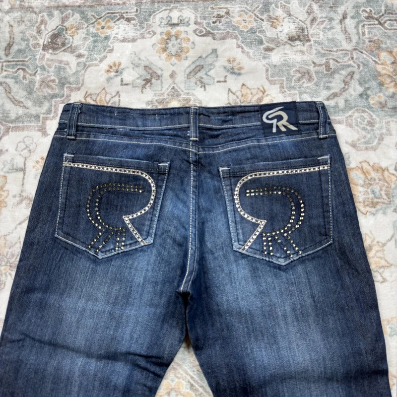 Rock & Republic Y2K Bootcut Jeans with Embroidery